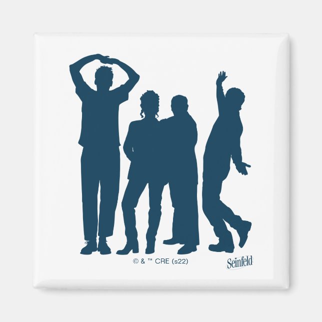 Seinfeld | Group Silhouette Graphic Magnet (Vorne)