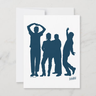 Seinfeld Group Silhouette Graphic Mitteilungskarte