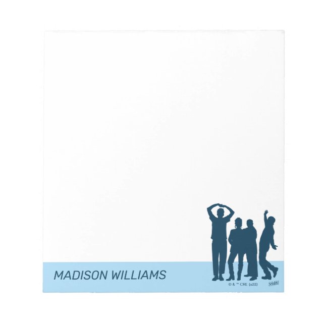 Seinfeld | Group Silhouette Graphic Notizblock (Vorderseite)