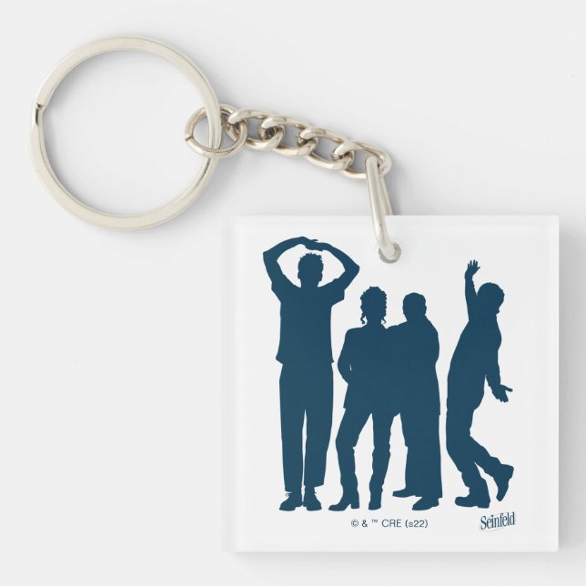 Seinfeld | Group Silhouette Graphic Schlüsselanhänger (Vorderseite)