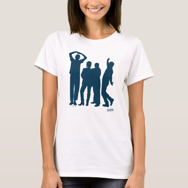 Seinfeld | Group Silhouette Graphic T-Shirt (Vorderseite)