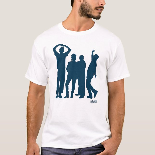 Seinfeld | Group Silhouette Graphic T-Shirt (Vorderseite)