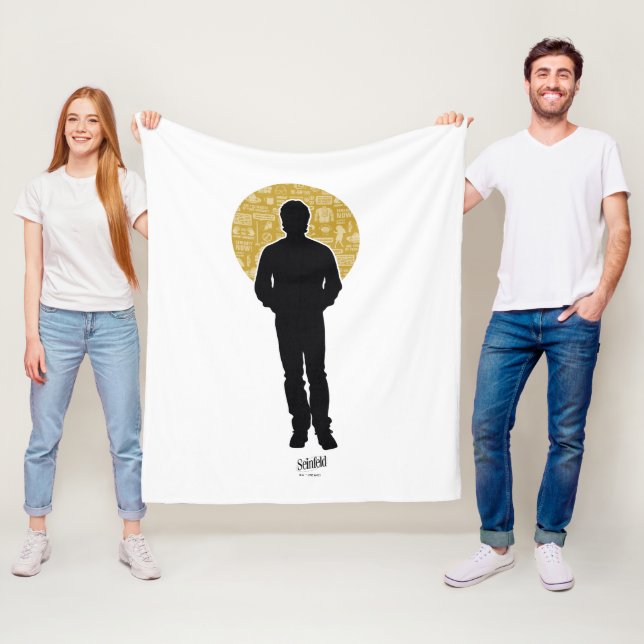 Seinfeld | Jerry Seinfeld Silhouette Fleecedecke (Beispiel)