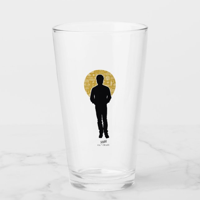 Seinfeld | Jerry Seinfeld Silhouette Glas (Vorderseite)