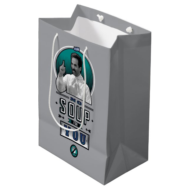 Seinfeld | Keine Suppe für Sie Graphic Mittlere Geschenktüte (Vorderseite Schrägansicht)