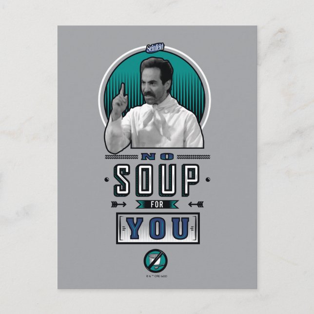 Seinfeld | Keine Suppe für Sie Graphic Postkarte (Vorderseite)