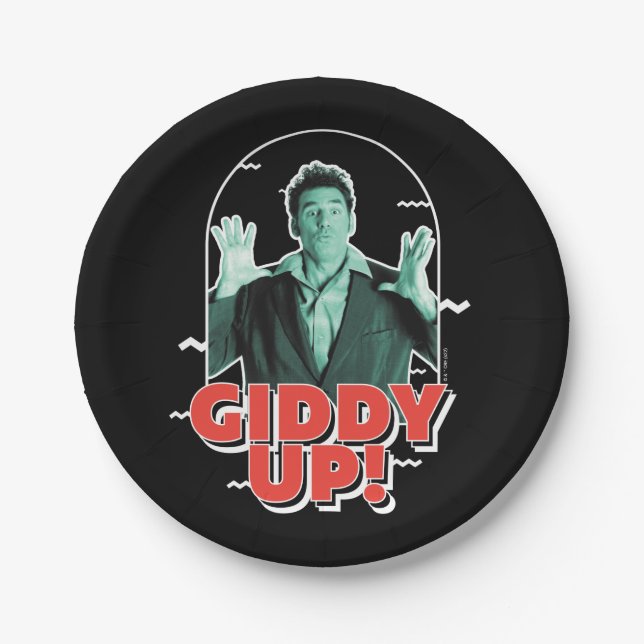 Seinfeld | Kramer - Giddy Up! Pappteller (Vorderseite)