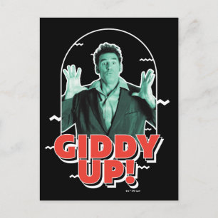 Seinfeld   Kramer - Giddy Up! Postkarte