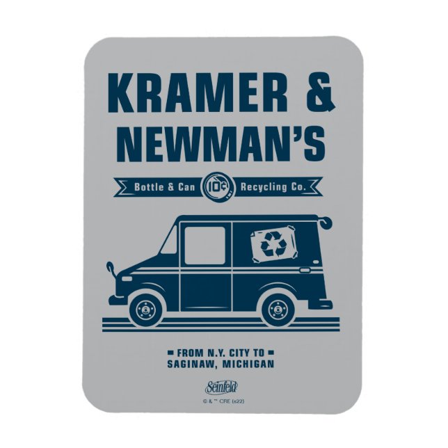 Seinfeld | Kramer & Newman's Recycelnd Co. Magnet (Vertikal)