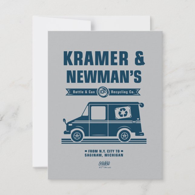 Seinfeld | Kramer & Newman's Recycling Co. Mitteilungskarte (Vorderseite)