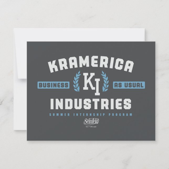 Seinfeld | Kramerica Industries Mitteilungskarte (Vorderseite)