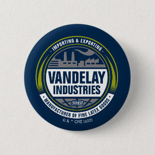 Seinfeld Logo von Vandelay Industries Button