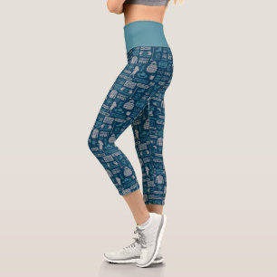 Seinfeld Meme Pattern Capri Leggings