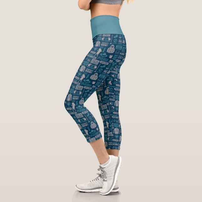 Seinfeld | Meme Pattern Capri Leggings (Links)