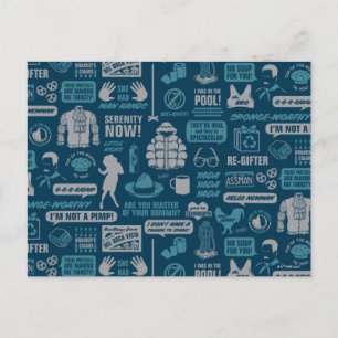 Seinfeld   Meme Pattern Postkarte