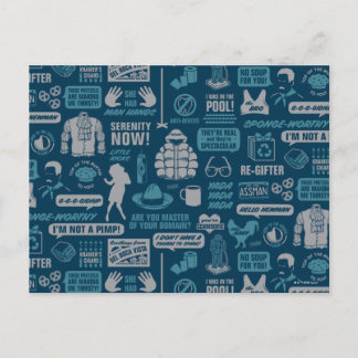 Seinfeld | Meme Pattern Postkarte