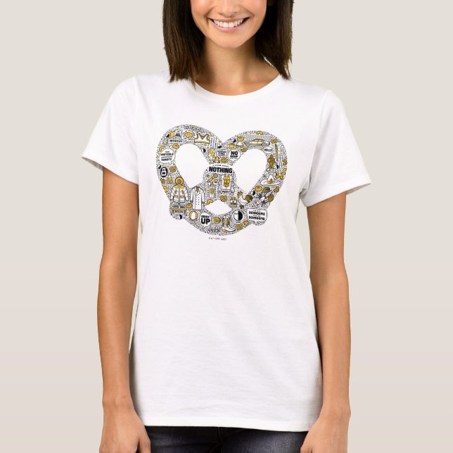 Seinfeld Pretzel Doodle Art T-Shirt (Vorderseite)