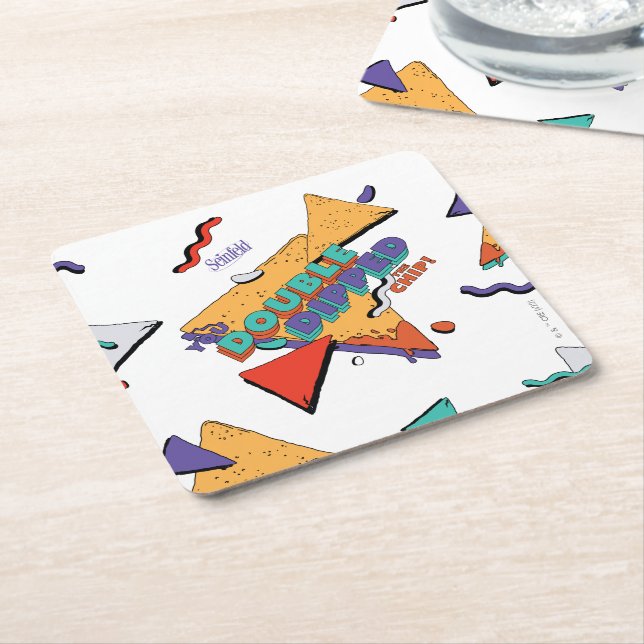 Seinfeld | Sie haben den Chip verdoppelt Rechteckiger Pappuntersetzer (angewinkelt)