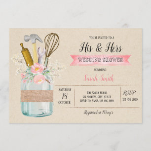 Seins ihre Duschenkarte Einladung