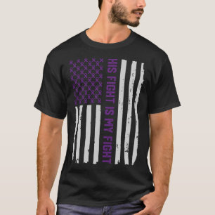 Seins kämpfen - Flagge-Epilepsie-Bewusstsein Shir T-Shirt