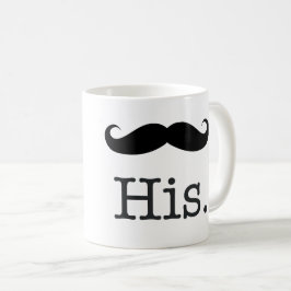 SEINS mit einem Mustachio Kaffeetasse
