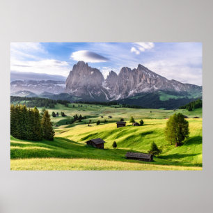 Seiser Alm  Dolomitalpen, Italien Poster