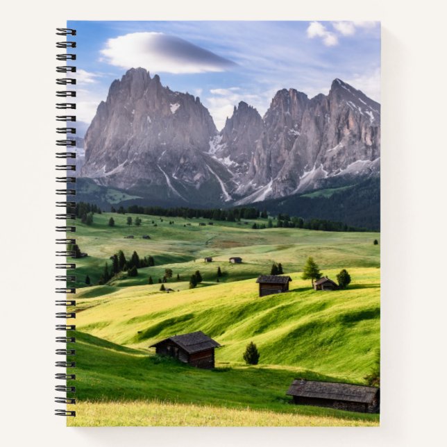 Seiser Alm | Dolomiten Alpen, Italien Notizbuch (Vorderseite)