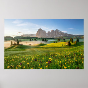 Seiser Alm, Dolomiten, Italien Poster