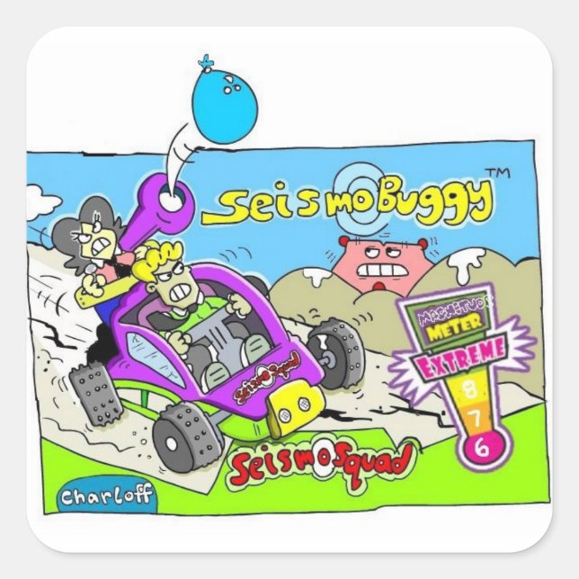 SeismoSquad Seismo Buggy Sticker (Vorderseite)