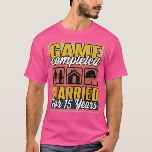 Seit 15 Jahren verheiratet Ich habe 15. Hochzeit  T-Shirt