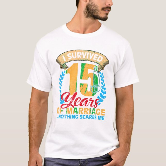 Seit 15 Jahren verheiratet T-Shirt (Vorderseite)