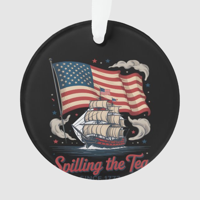 Seit 1773, am 4. Juli, die Teeausbreitung Ornament (Vorderseite)