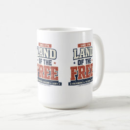Seit 1776 Land der Freien Patriotisches USA Kaffeetasse