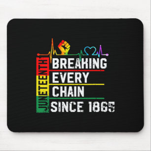 Seit 1865 jede Kette brechen Junzeenth Schwarzes H Mousepad