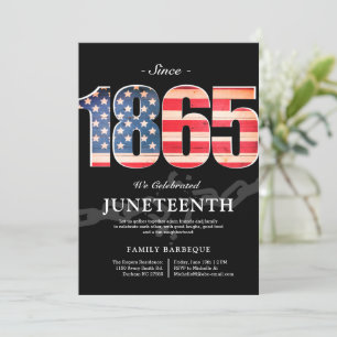 Seit 1865   Juneteenth Freiheitstag Einladung