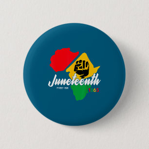 Seit 1865 ziemlich frei Juneteenth-Tag schwarzer S Button