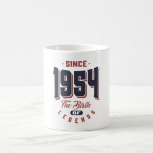 Seit 1954 Geburtstag Kaffeetasse