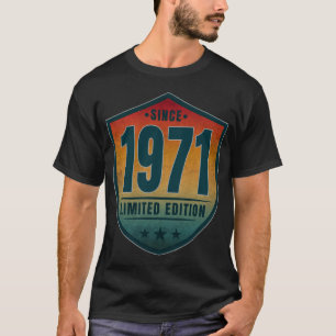 Seit 1971 Limitierte Auflage Vintage Retro Sonnenu T-Shirt