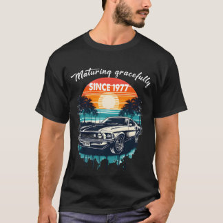 Seit 1977 stilvoll gereift Klassische Caree vintag T-Shirt