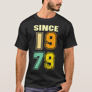 Seit 1979 40. Geburtstags-Vintage Retro Art T-Shirt