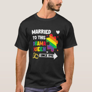 Seit 1992 verheiratet LGBT-Hochzeit Lesbisches Sch T-Shirt