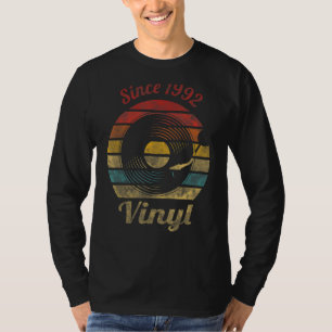 Seit 1992 Vinyl Retro Vintage Musik T-Shirt