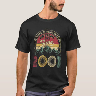 Seit 2001 Juni 20. Tag 20 Jahre des Seins T-Shirt