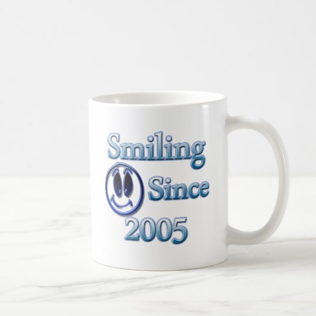 Seit 2005 lächeln kaffeetasse (Rechts)