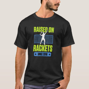 Seit 2016 mit Schlägern großgezogen Tennisspieler T-Shirt