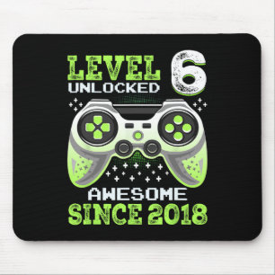 Seit 2018 Lustiges Videospiel 6. Geburtstag Mousepad
