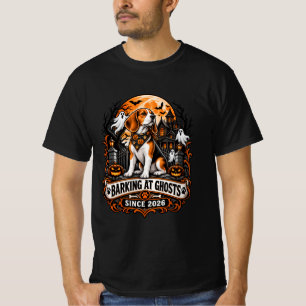 Seit 2026 an Geister belltende Beagle Halloween-Ge T-Shirt