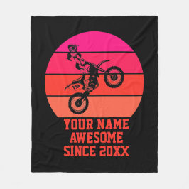 Seit 20 xx Dirt Bike Phantastischer Name ändern Fleecedecke
