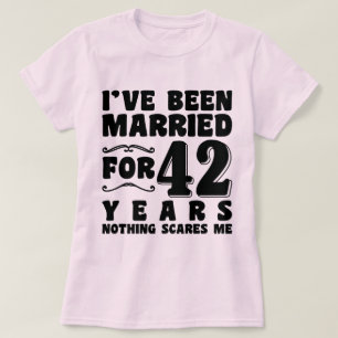 Seit 42 Jahren verheiratet Passendes Paar T-Shirt