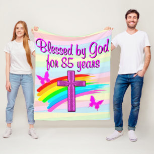 SEIT 85 JAHREN VON GOTT VERBUNDEN FLEECE BLANKET